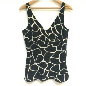 Ann Taylor Shell:Tank Size 10 Black 100% Silk